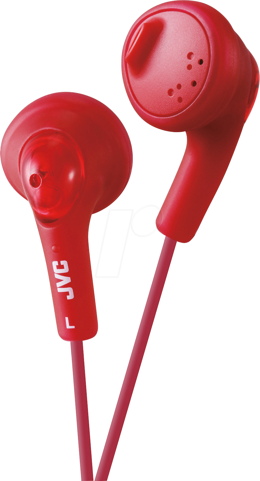 JVC HA-F160-R - Gummierter In-Ear Kopfhörer, rot