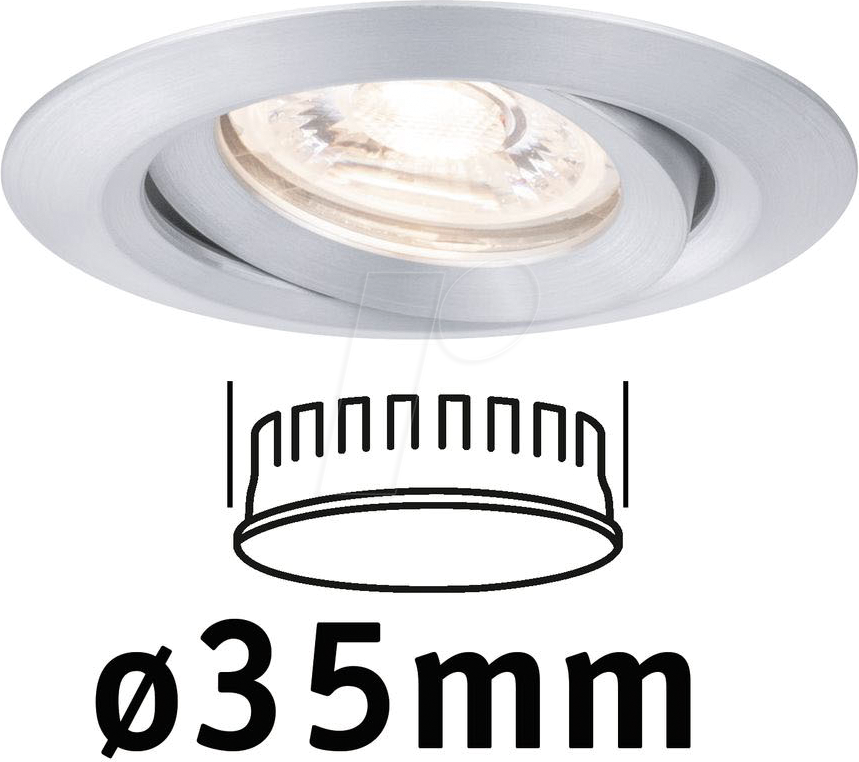 Thumbnail - PLM 94296 - Einbauleuchte Nova Mini Coin, 4 W, 2700 K, 15°, rund, alu