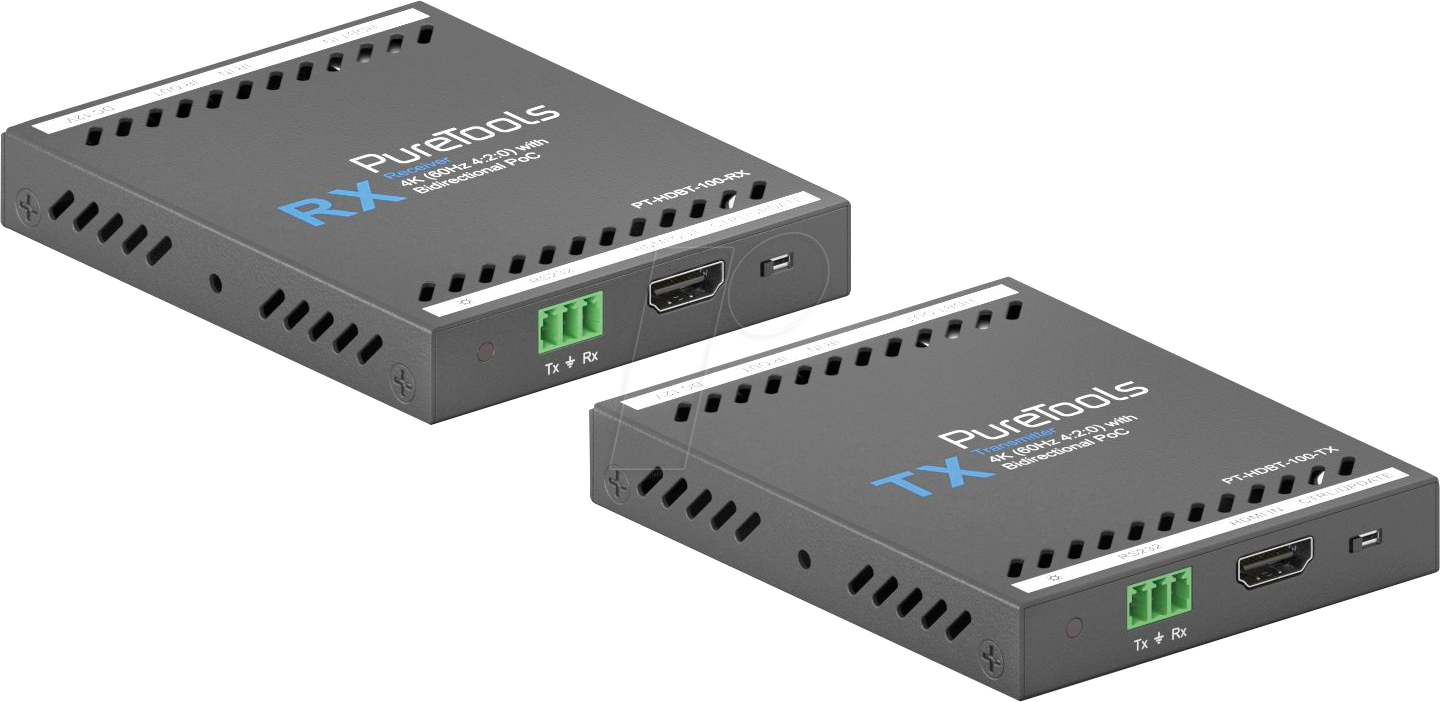 PURE PT-HDBT-100 - HDMI Extender HDBaseT, 4K/1080p 60Hz, bis 40/70 m