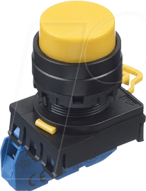 ID YW1BA2E10Y - Einbautaster YW, 29 mm , 1 NO, schwarz