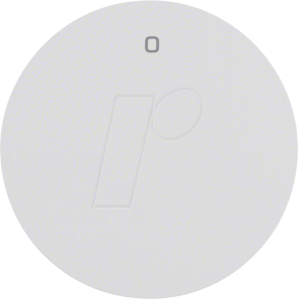 BERKER 16222089 - Wippe mit Aufdruck '0' R.1/R.3 polarweiß, glänzend