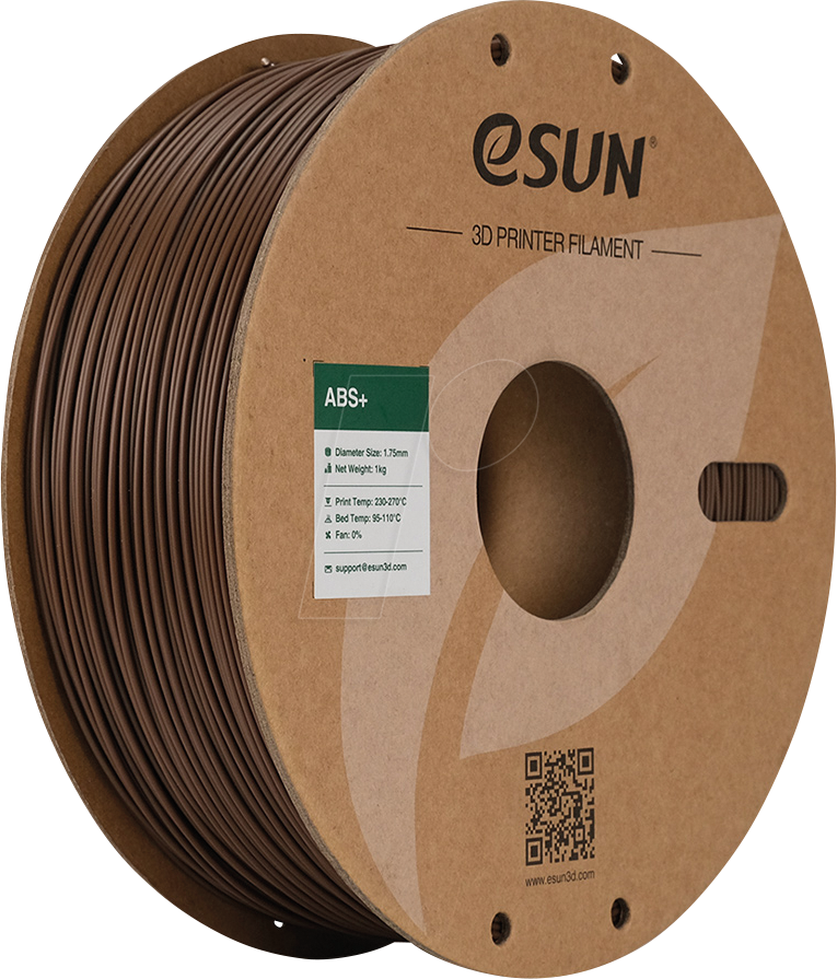 ESUN 72229198 - Filament, ABS+, 1,75 mm, braun, 1 kg