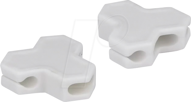 DELOCK 18401 - Kabelhalter selbstklebend 3 Durchführungen 2er Set