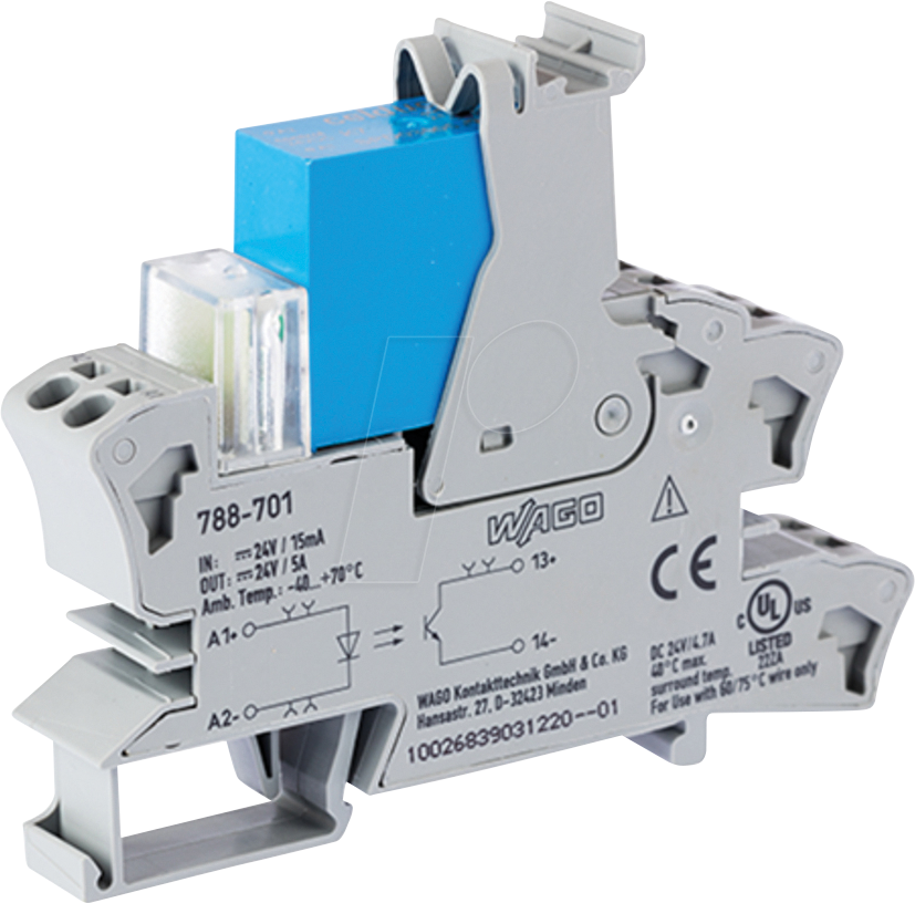 WAGO 788-701 - Solid-State-Relaismodul, IN: DC 24 V, OUT: DC 3 … 30 V, 5 A