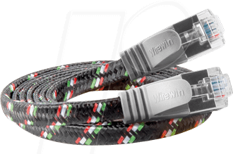 SLIM ST6 2 GR - Cat.6 SLIM-Tough-Kabel, F/FTP, 2 m, grau