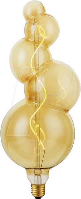 SCHI LX023911305 - LED-Lampe E27, 4 W, 200 lm, 2000 K, Gold, Filament, dimmbar