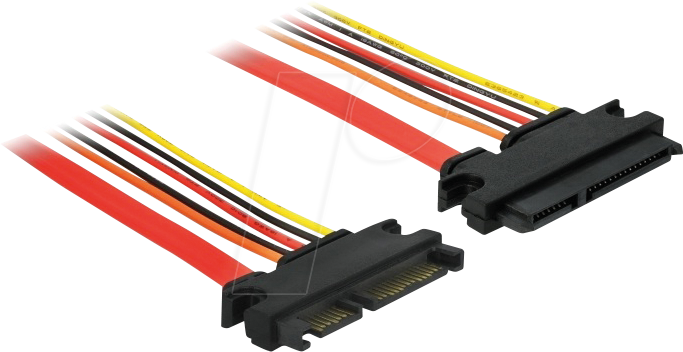 DELOCK 84917 - Verlängerung SATA 6 Gb/s 22 Pin Stecker > SATA 22 Pin Buchse 10