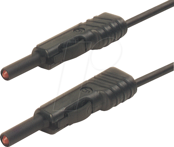 MLB 25 SW - Messleitung, 1,0 mm², 0,25 m, schwarz, gesichert