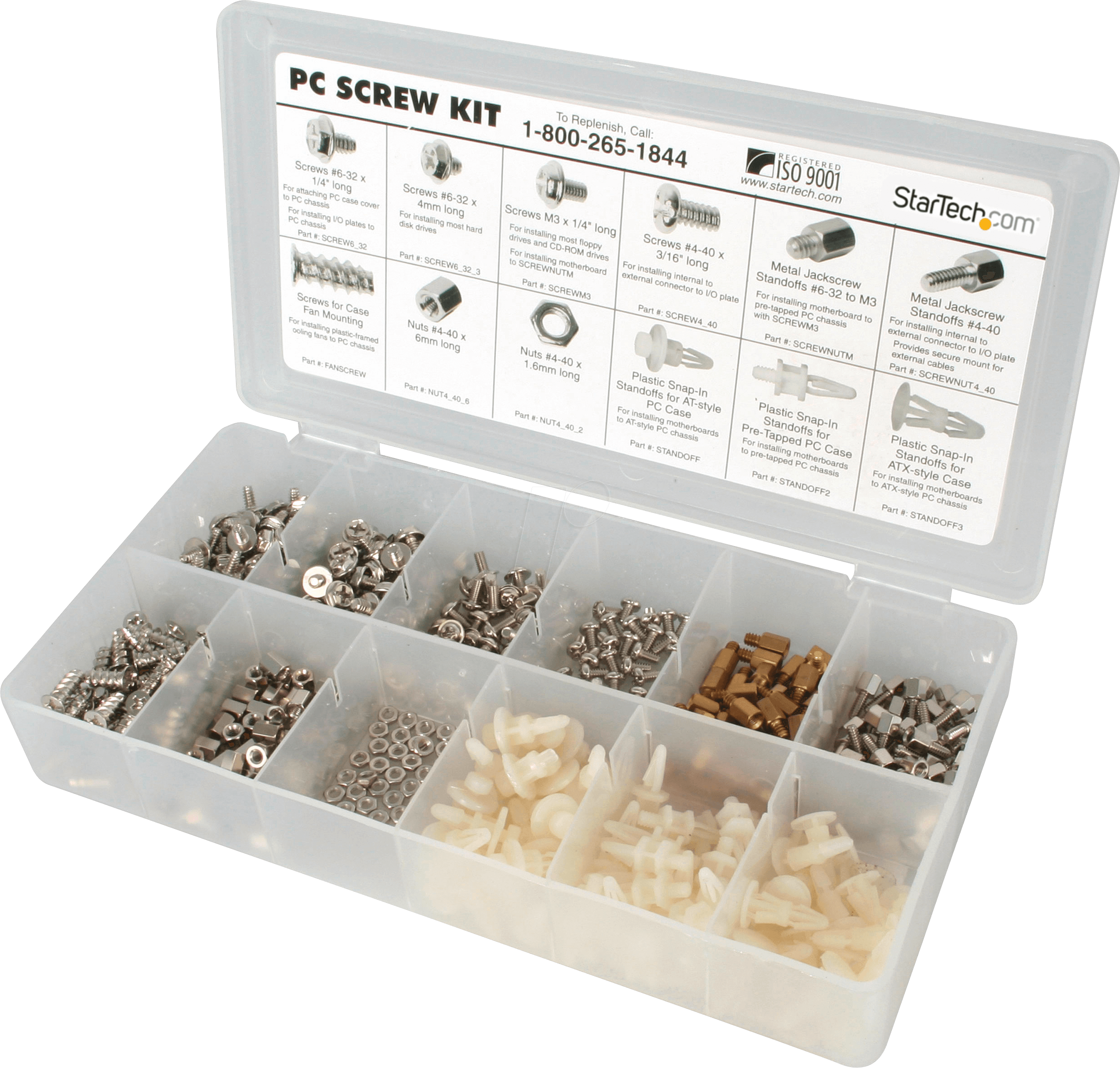 ST PCSCREWKIT - PC-Schrauben/Muttern/Abstandshalter-Set