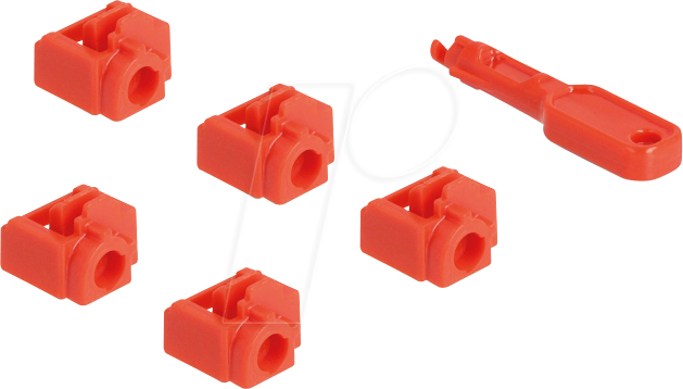 DELOCK 20928 - RJ45 Port Blocker Set, Buchse, 10 Stück