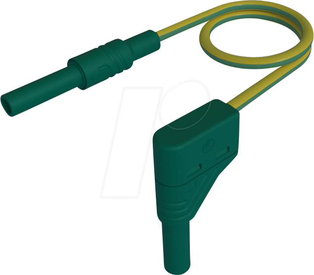 MAL SWG-B 100 GG - Messleitung, 2,5 mm², 1,00 m, gelb/grün, gesichert