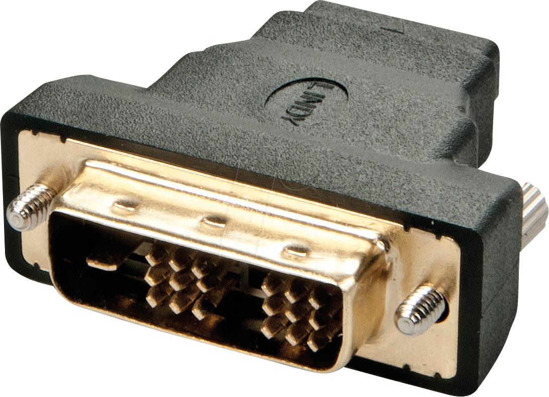 LINDY 41228 - DVI Adapter, DVI 18+1 Stecker auf HDMI Buchse