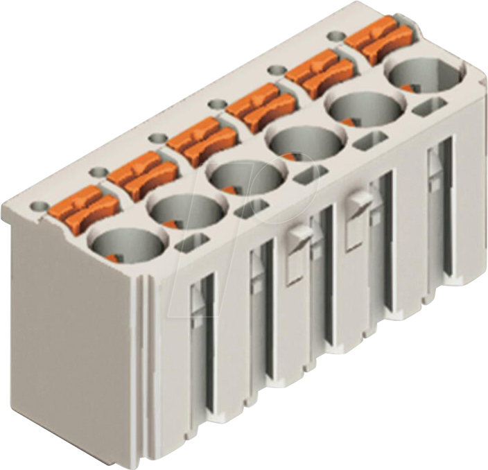 WAGO 2092-1124 - 1-Leiter-Federleiste, 4-polig, bis 2,5 mm²