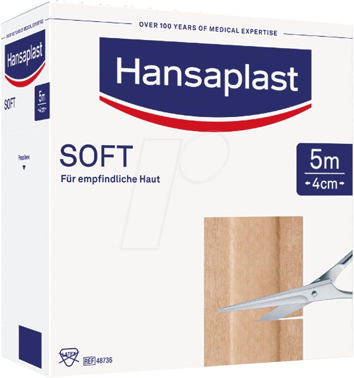 Thumbnail - Hansaplast Soft Pflaster 4 cm x 5 m Rolle