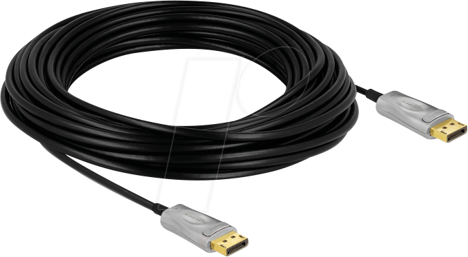 DELOCK 85886 - DisplayPort 1.4 AOC Kabel, 8K 60 Hz, 15 m