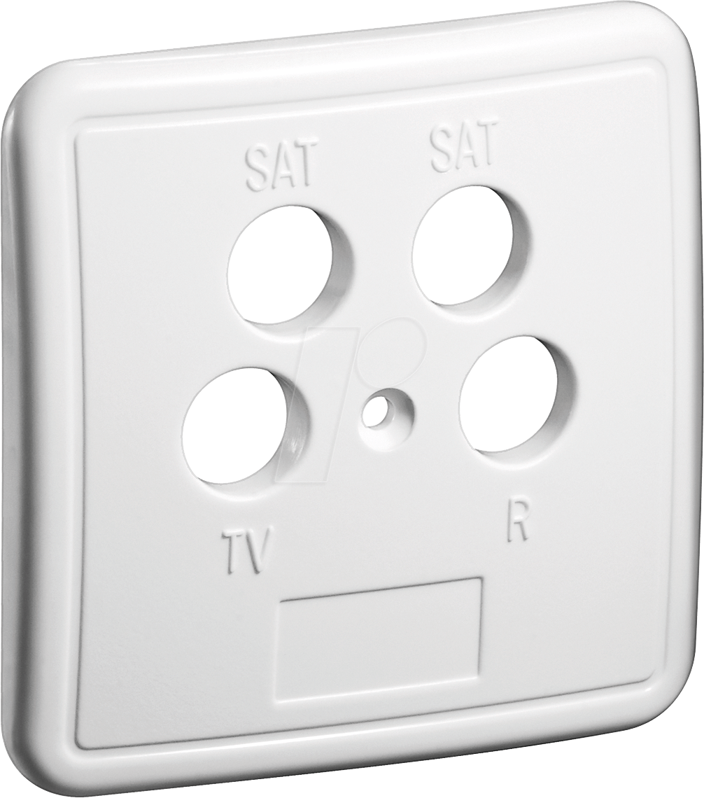 GOOBAY 67052 - 4-Loch Abdeckung für Antennendosen