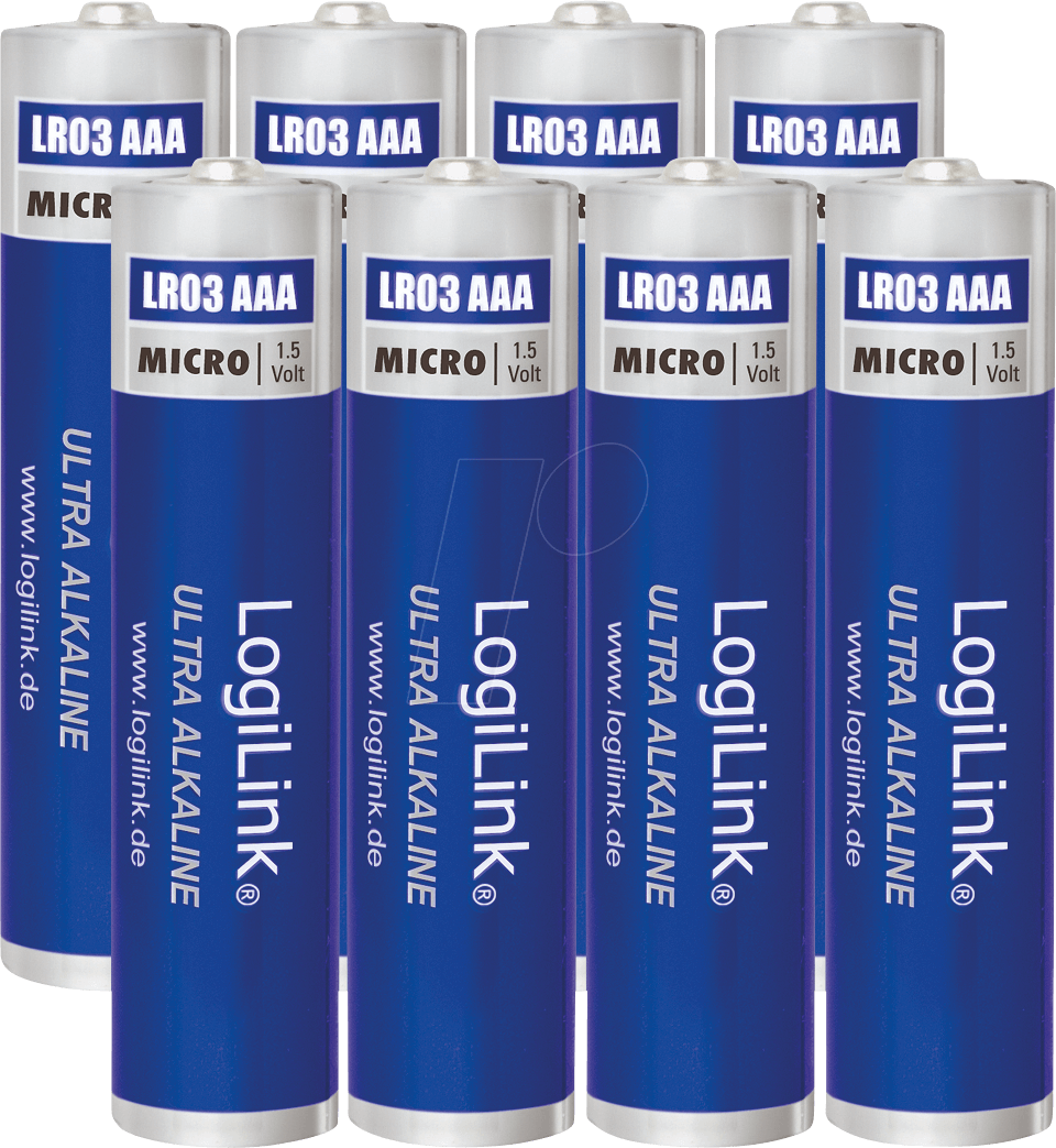 LOGILINK LR03F8 - Alkaline Batterie, AAA (Micro), 8er-Pack