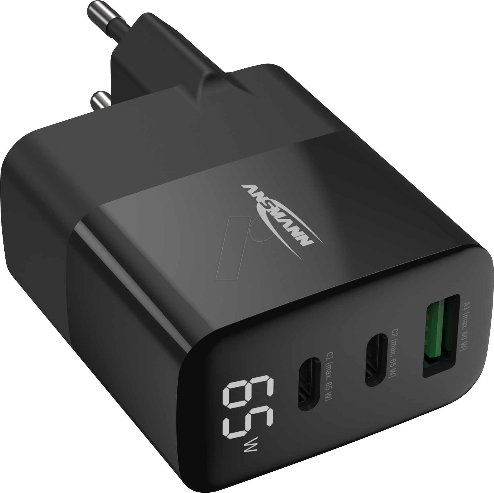 ANS 1001-0150 - Home Charger mit Display HC365PD 65W / 3 A / 65 W / 3 Port