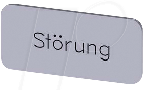 BZS SI STOERUNG - Bezeichnungsschild, silber, STOERUNG