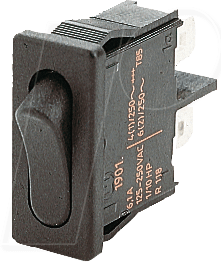 WIPPE 1901.1102 - Wippschalter, 1x Aus, schwarz