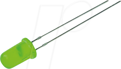 LED NSPG310BS - LED, 3 mm, bedrahtet, grün, 10800 mcd, 30°