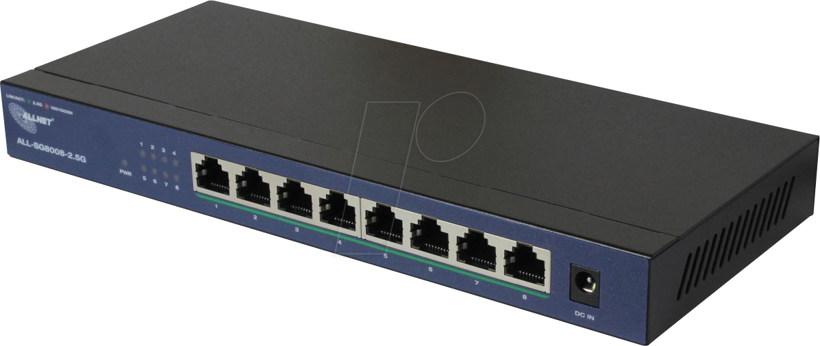 ALLNET SG800825G - Switch, 8-Port, 2,5 Gigabit Ethernet