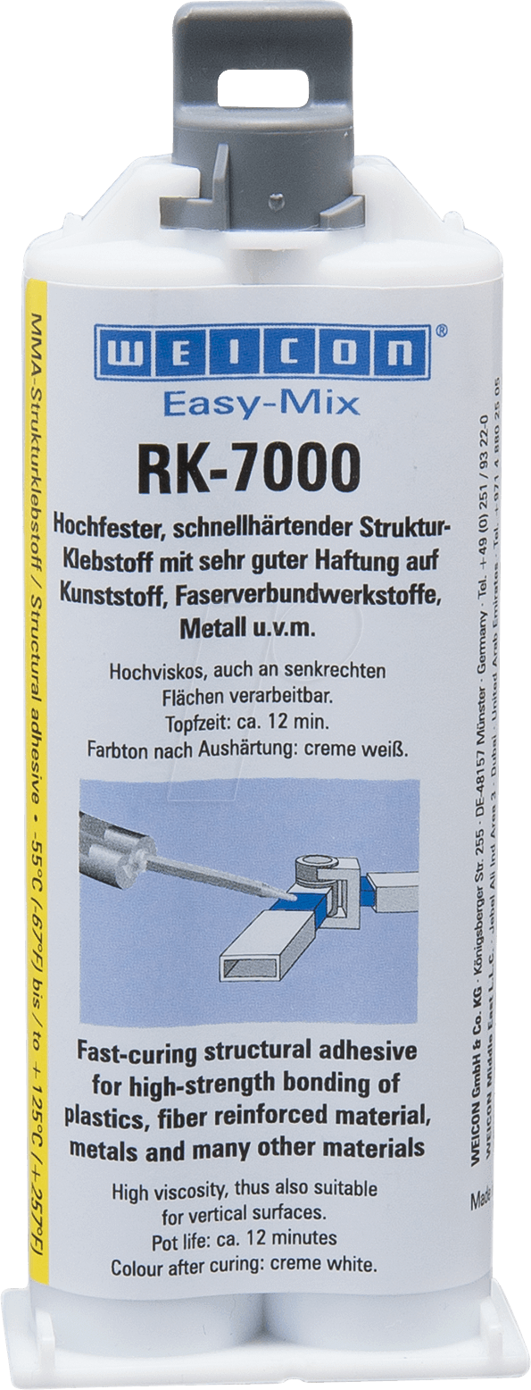 KLEBER RK-7000 - Konstruktions-Kleber, gelblich, auf Methyl Methacrylats Basis, 5