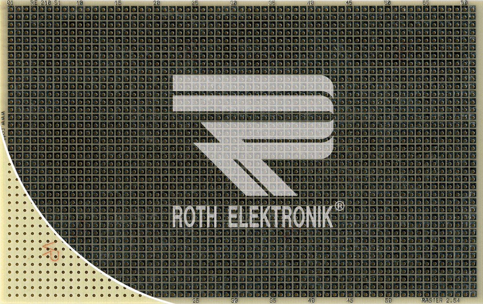 RE 210-S1 - Laborkarte CEM3 RM 2,54 mm 100 x 160 mm