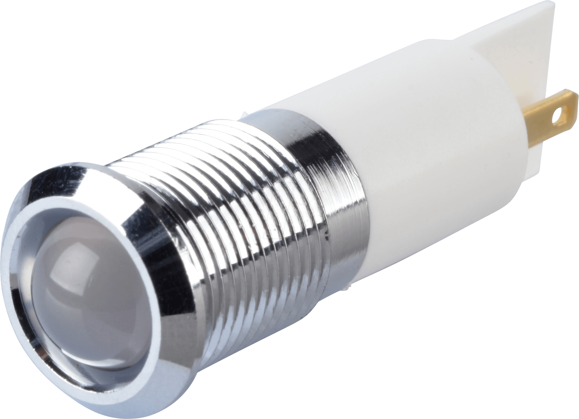 APM Q14P1C W220E - LED-Signalleuchte, weiß, 220 V, Ø 14 mm, vorstehend, FASTON