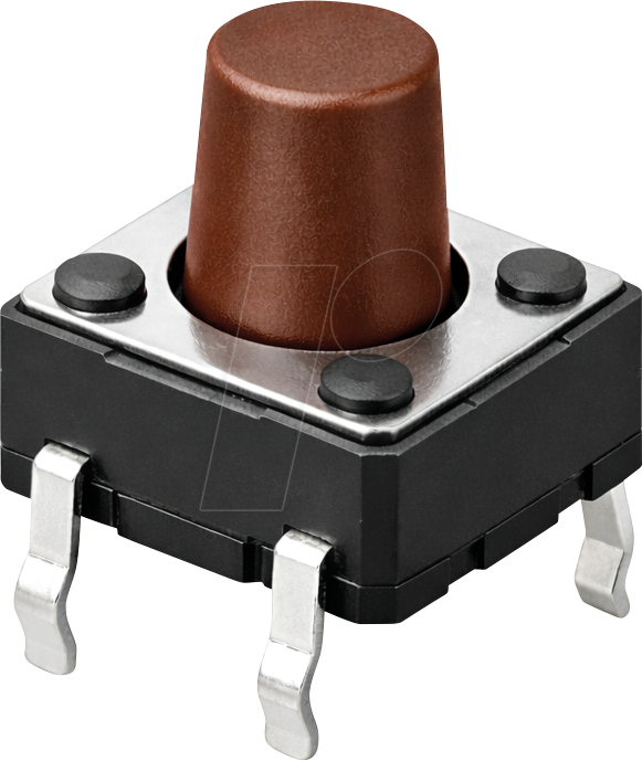 DIP DTS-644N - Kurzhubtaster, Printmontage, 1 Schließer, 6 x 6 x 7,3 mm