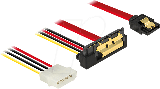 Thumbnail - DELOCK 85231 - SATA 6 Gb/s Buchse + Molex 4 Pin > SATA