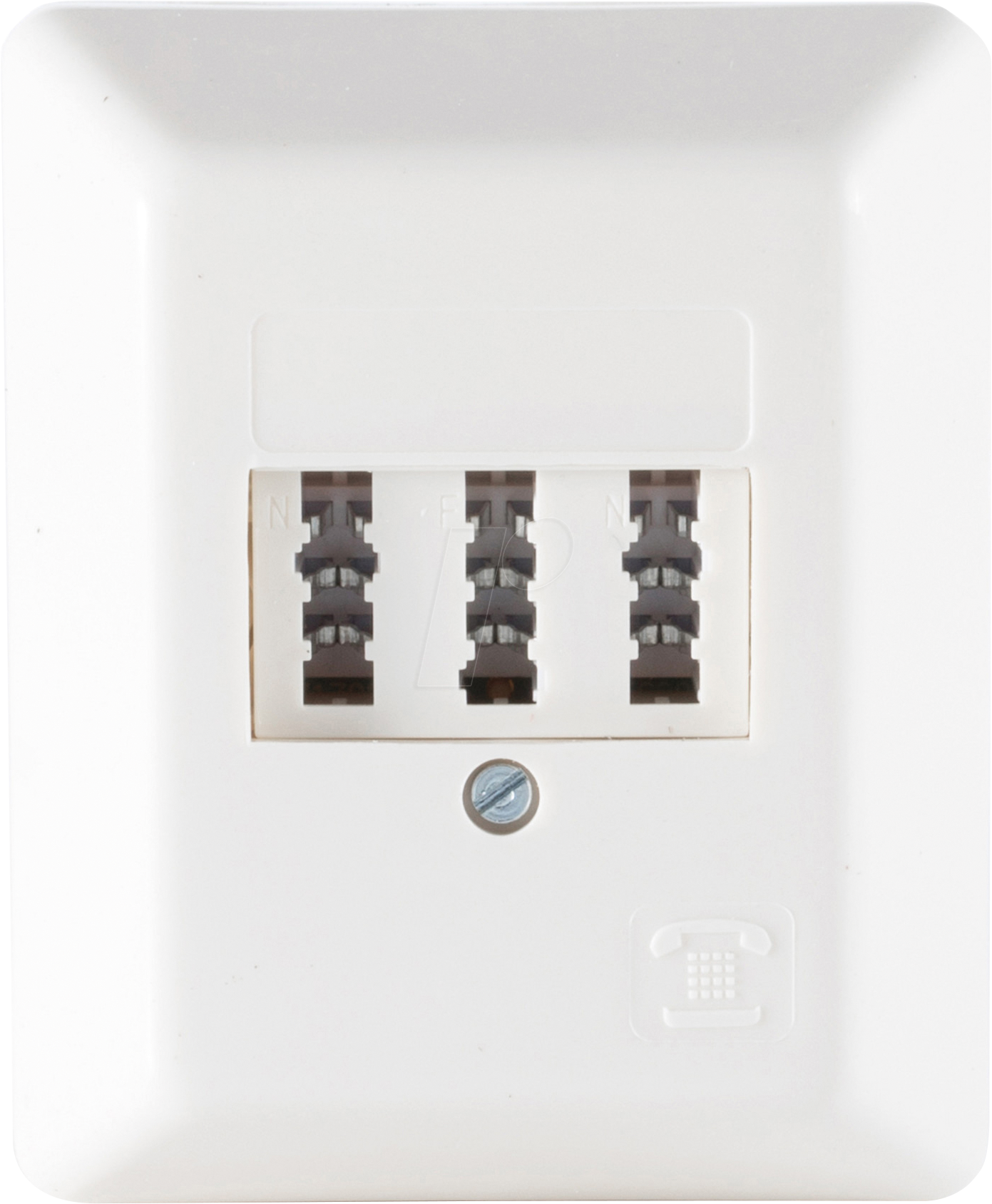 SHVP BS74040W - Telefon-Anschlußdose, TAE NFN, weiß, AP