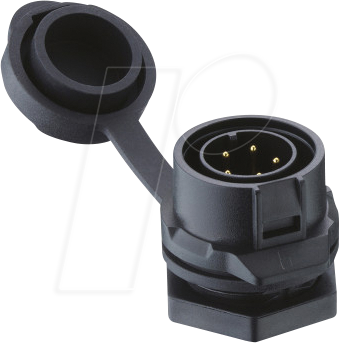 LUT 2430-05-T18 - Quicklock-Einbaustecker - Größe 16, 5 pol