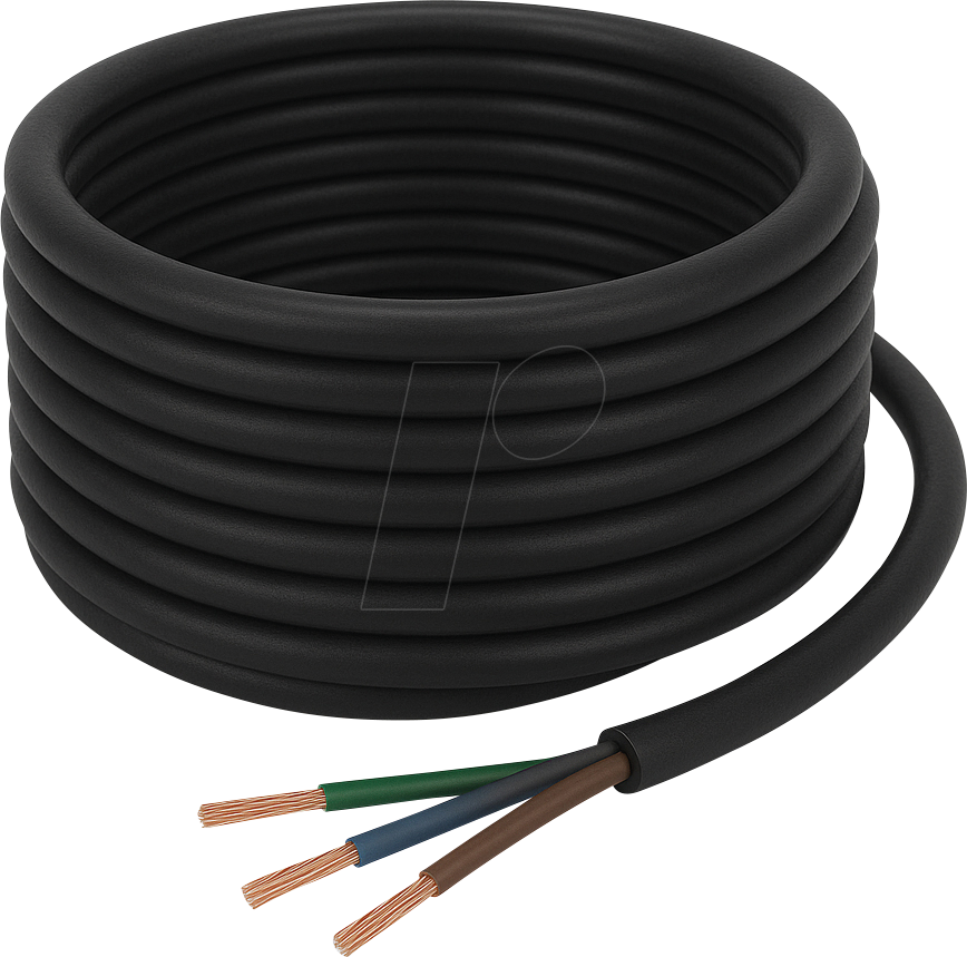 H07RN F310 50M - Gummischlauchleitung H07RN-F, 3 x 1 mm, 50 m, schwarz