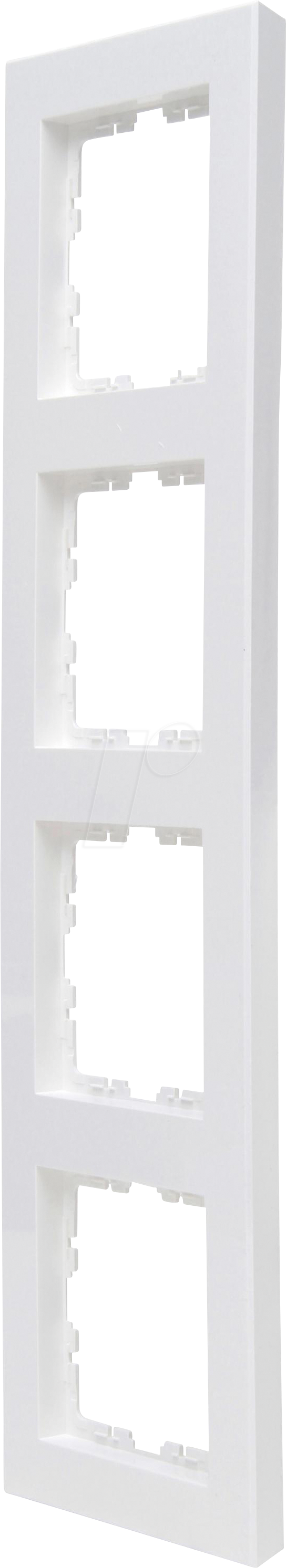 EL 07 407129005 - HK07 PURE - Abdeckrahmen 4-fach, reinweiß