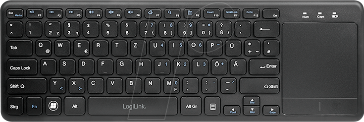 LOGILINK ID0188 - Funk-Tastatur, USB, Touchpad