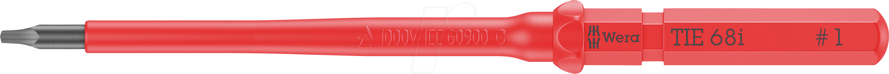 WERA 05006543001 - Wechselklinge Kraftform Kompakt VDE 68 i, Vierkant (innen), 1 mm