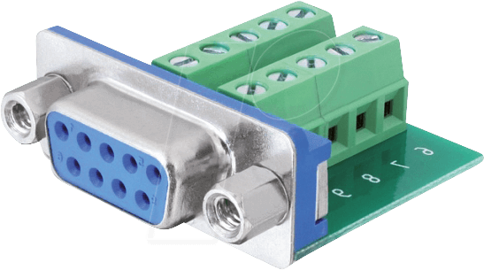 DELOCK 65268 - Sub-D 9 Pin Buchse > Terminalblock 10 Pin