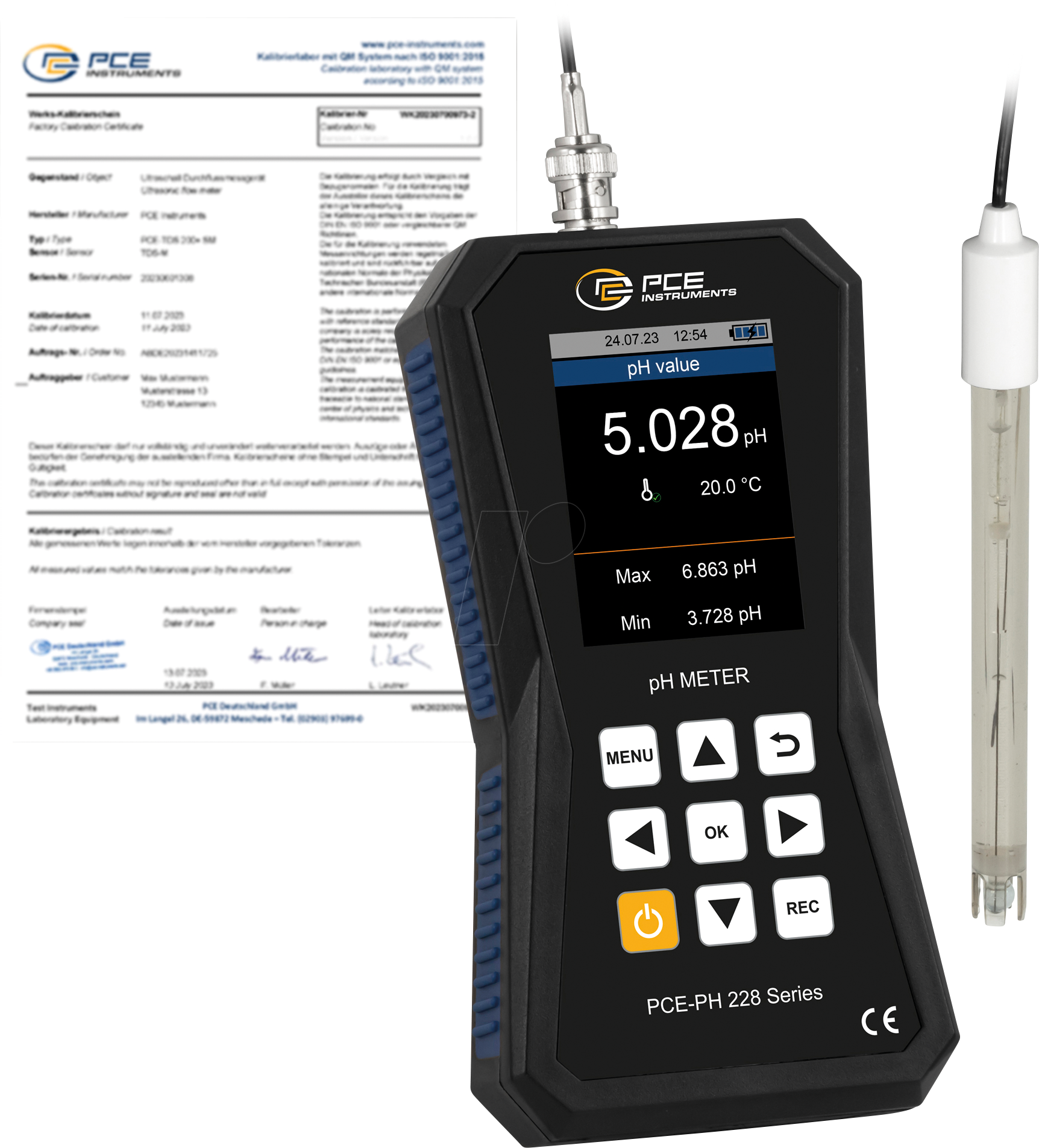 Thumbnail - PCE 228-ICA - pH-Messgerät PCE-PH 228