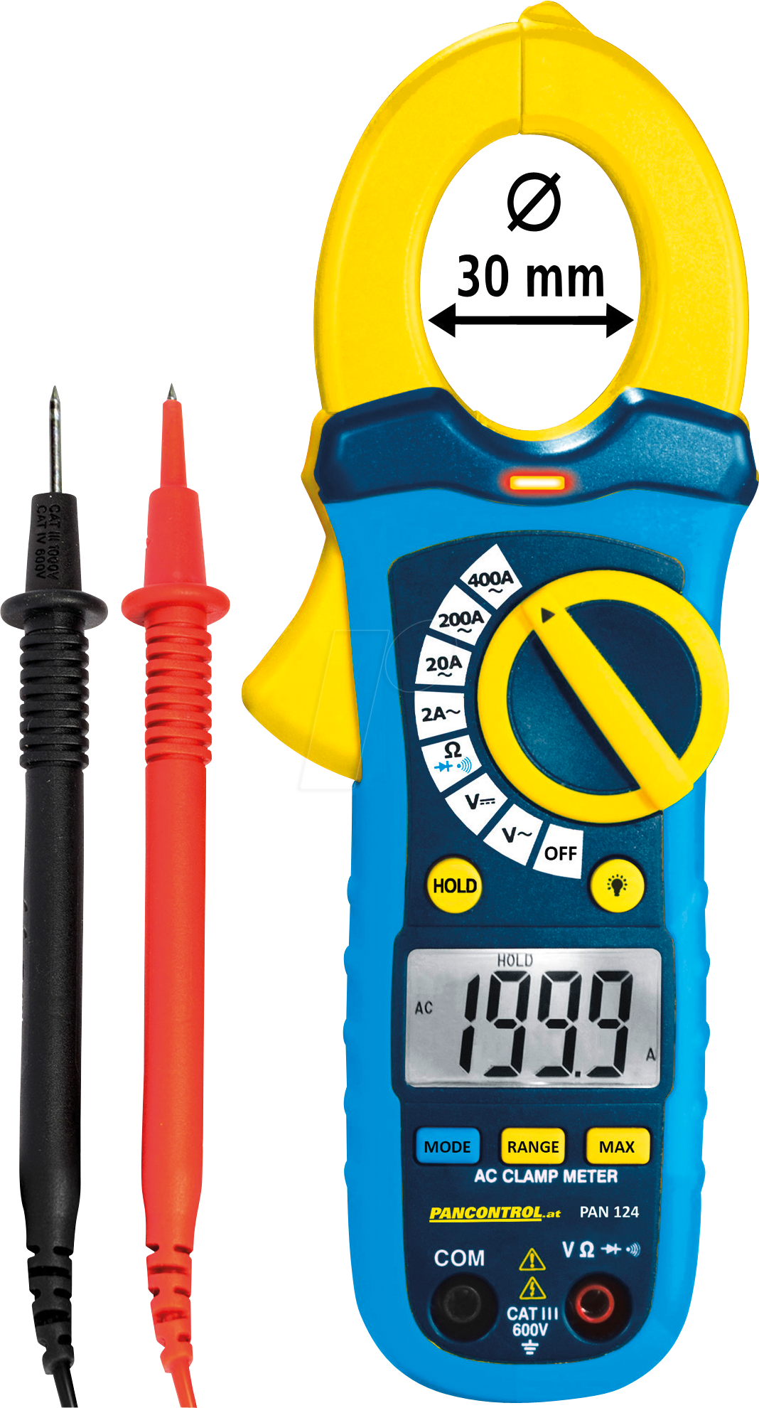 PAN 124 - Stromzange, digital, AC, bis 400 A