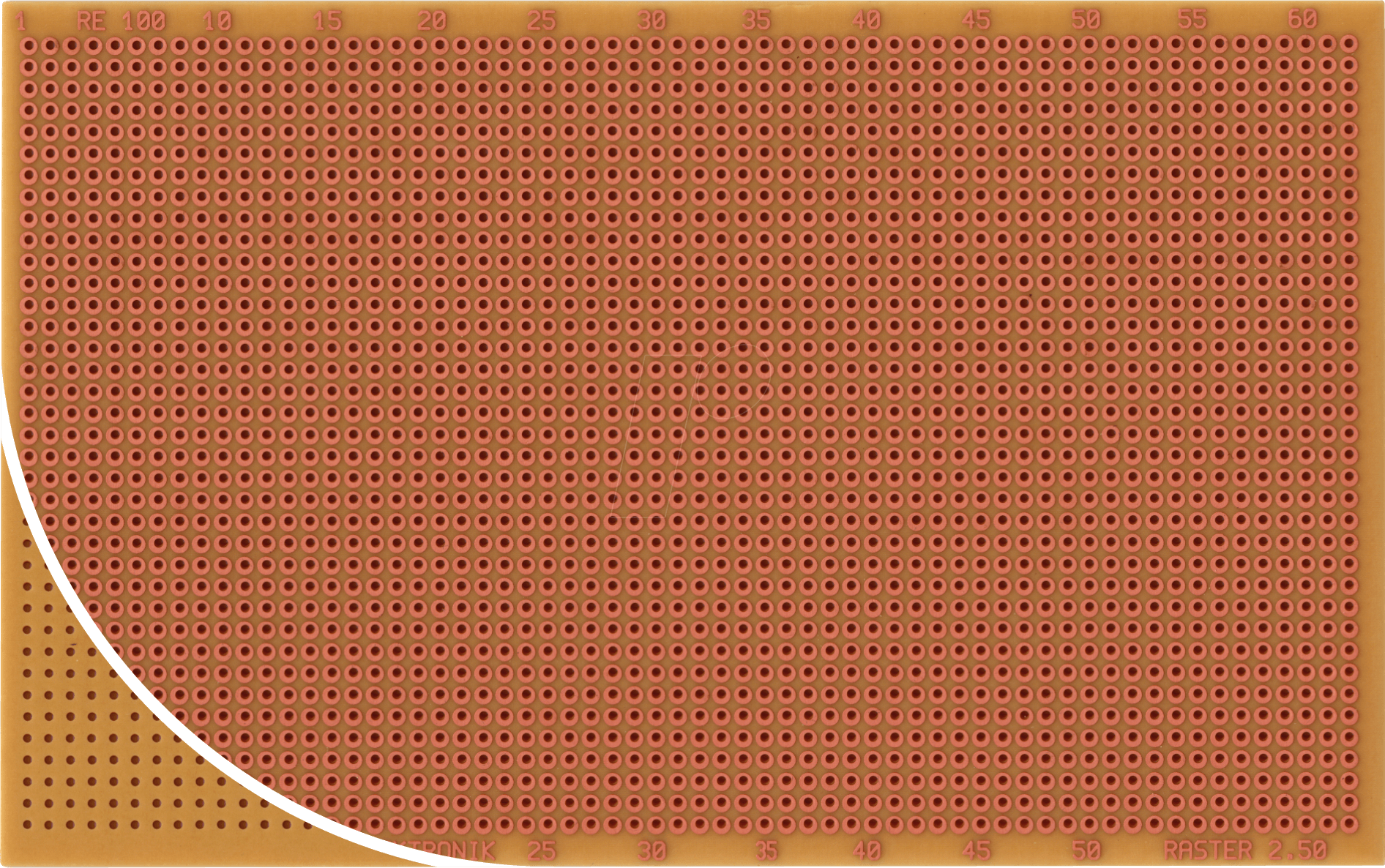 RE 100HP - Laborkarte FR2 RM 2,50 mm 37 x 62 Lötinseln