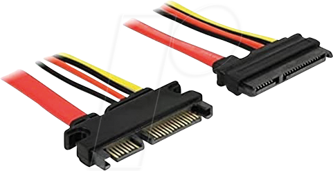 Thumbnail - DELOCK 83802 - SATA 6 Gb/s 22 Pin Stecker > SATA 22 Pin Buchse (5 V + 12 V) 10
