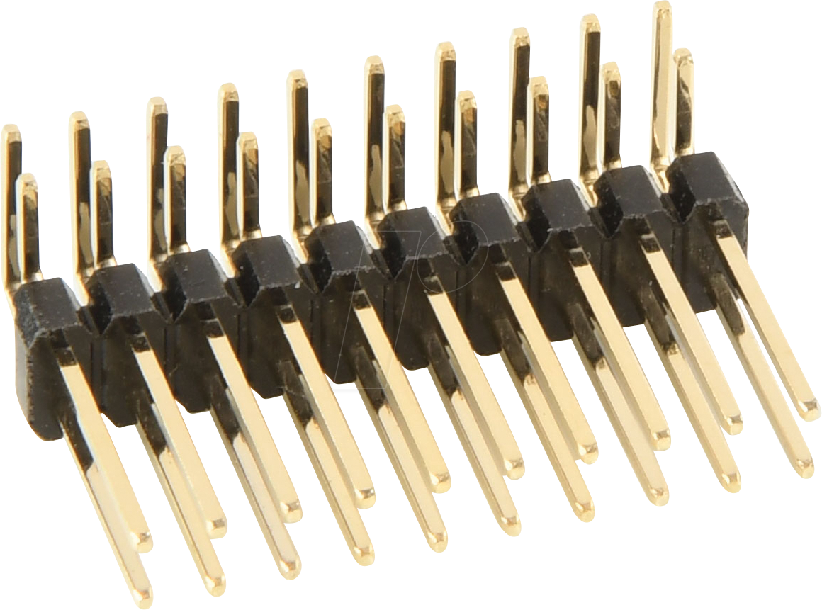 W+P 947-16-020 - Stiftleiste RM 2,54mm, gewinkelt, 2-reihig, 20-polig