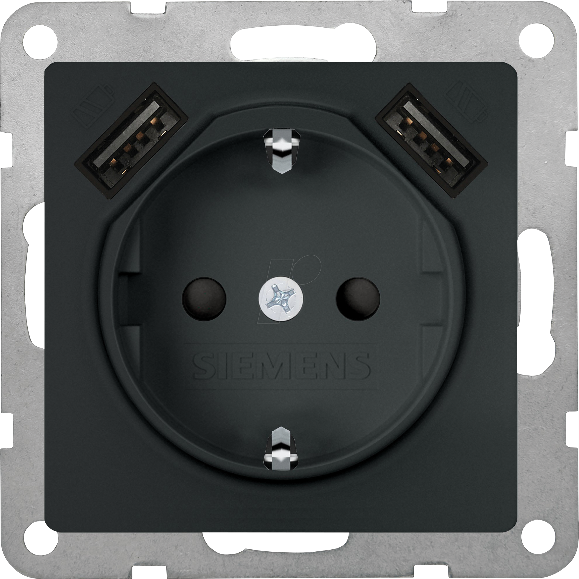 SIE 5UB19700CM01 - I-System, mit zwei USB-Ladeanschlüssen Carbonmetallic