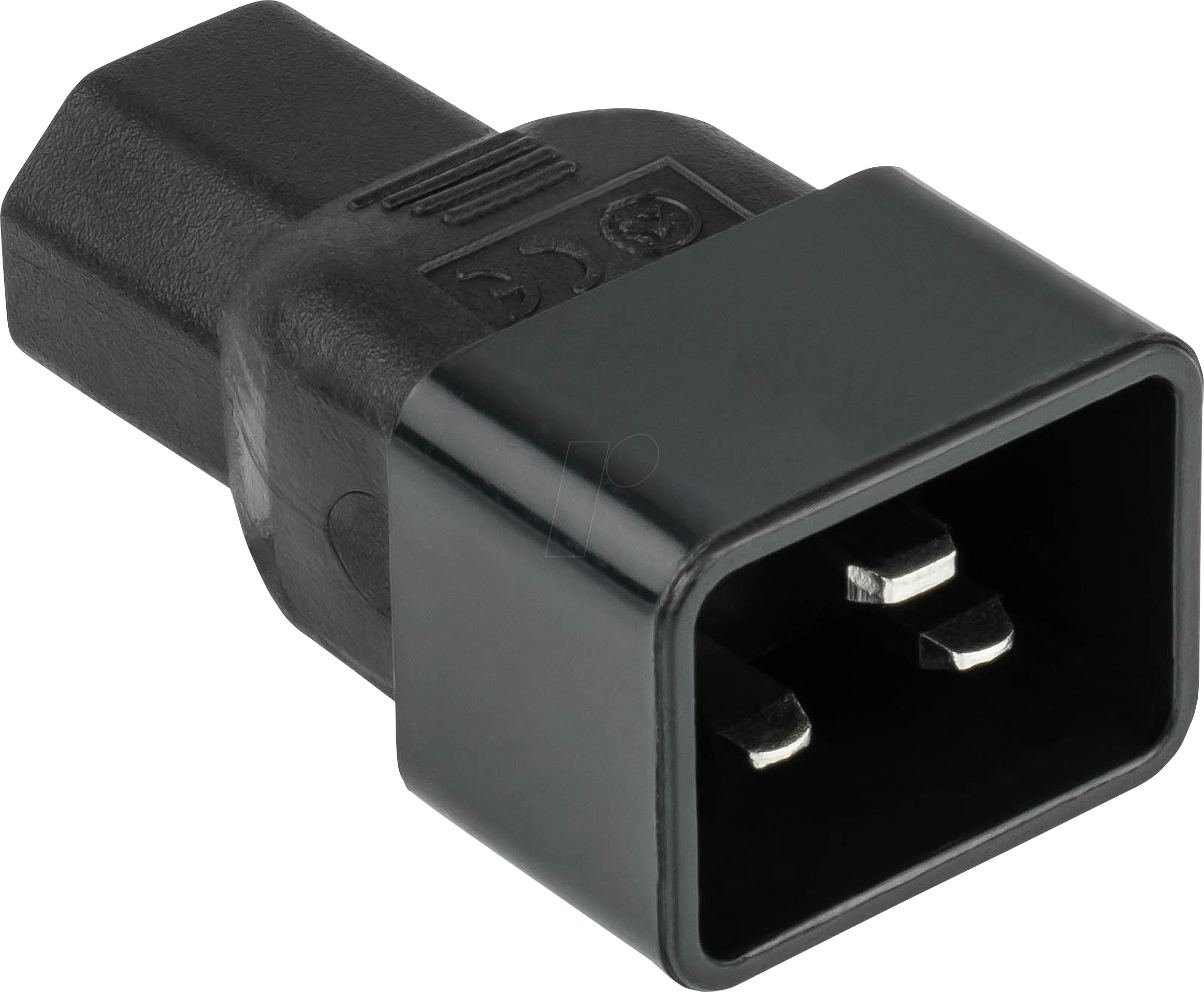 KM SKA-2030S - Netzadapter, Stecker C20 auf Buchse C13, gerade, schwarz