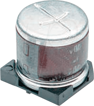 ELN RVS-35V220MU - SMD-Elko, 22 µF, 20%, 35 V, 105°, 1000 h, 6,6x6,6 mm