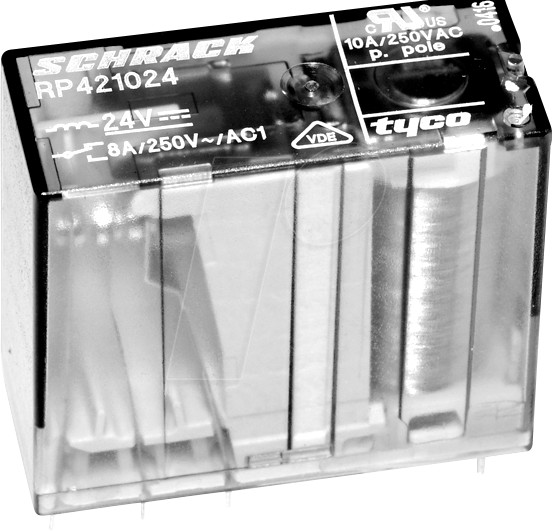 TE 6-1393234-7 - Leistungsrelais monostabil, THT, 12 V DC, 8 A, 2 Wechsler (CO)