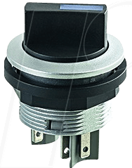 SWAL1 - Leucht-Wahlschalter - 1 S, silber