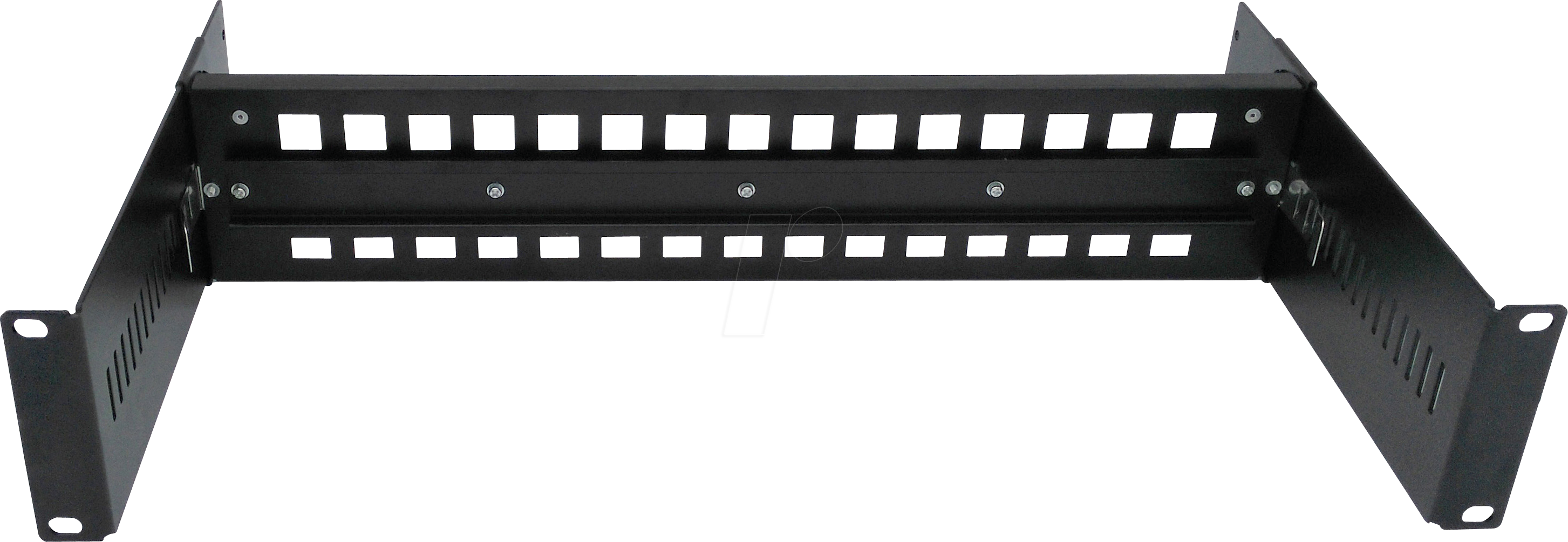 EXSYS EX-6090 - 19'' Hutschienenpanel, 2HE, schwarz