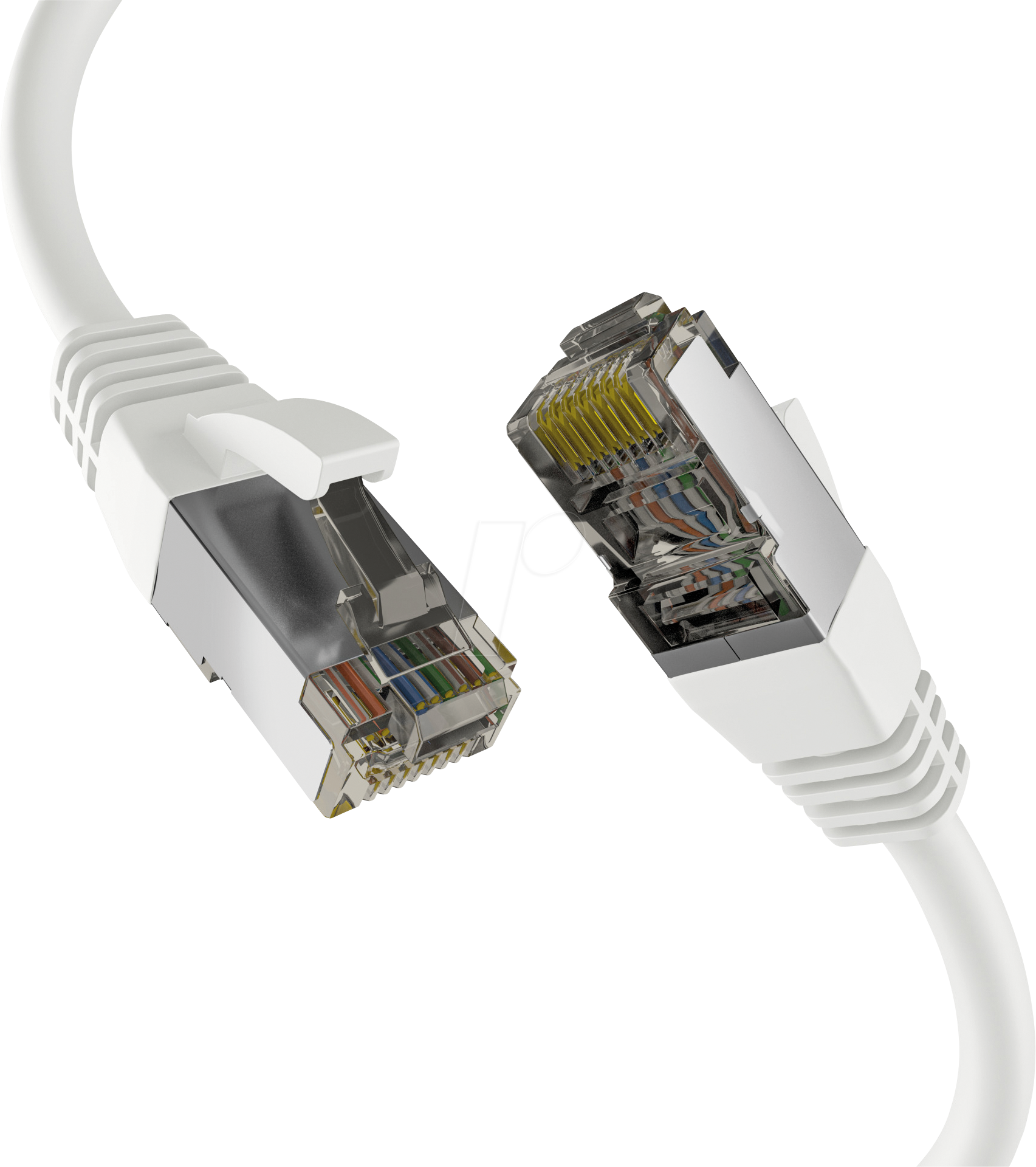 Thumbnail - EFB EC020200311 - Patchkabel, Cat.8.1, S/FTP PiMF, 2000 MHz, 0,5 m, weiß